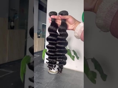 100% de materia prima indonesia sin procesar Envases de cutícula alineada con el cabello humano