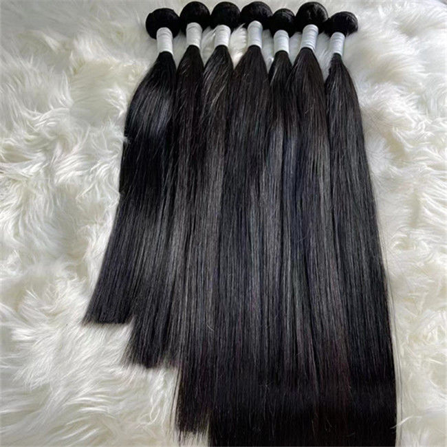 Custom Raw Cuticle Aligned Virgin Brazilian Hair Bundles 12A Grade